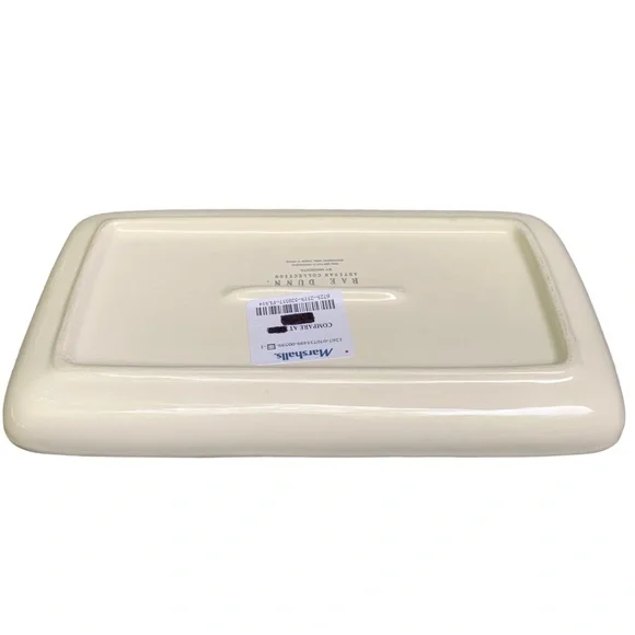 Rae Dunn LIVE LOVE BARK Dish Tray Trinket Holder White Dimples NWT 2017 OG - Picture 10 of 15